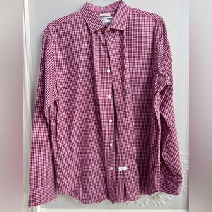 Old Navy Purple Checkered Shirt. Mens. Size L. Slim fit